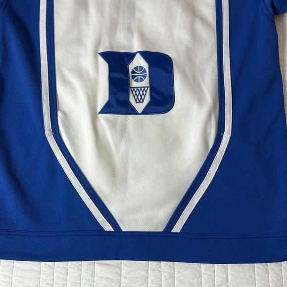 Vintage Retro 90s Duke Blue Devils Basketball Nike Warm Up Top - Picture 6 of 6